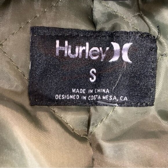 MXSOLD Hurley Babo Trim Bomber Jacket in Olive - Picture 10 of 15